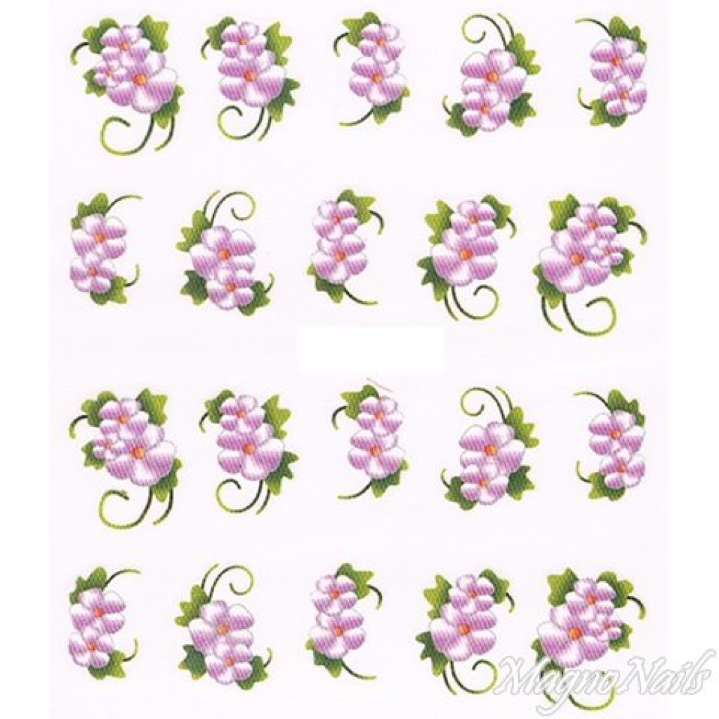 2D Nail Art One Stoke Sticker