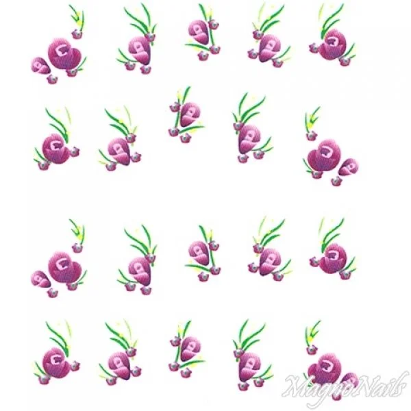 2D Nail Art One Stoke Sticker