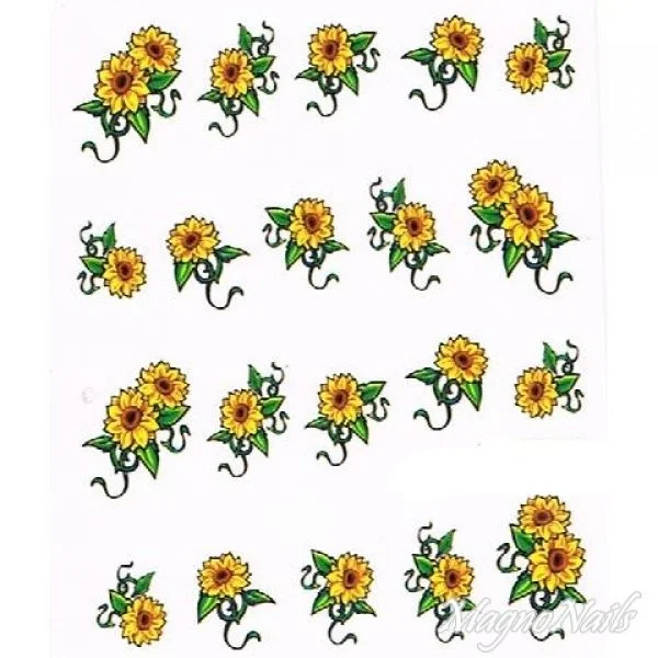 2D Nail Art One Stoke Sticker