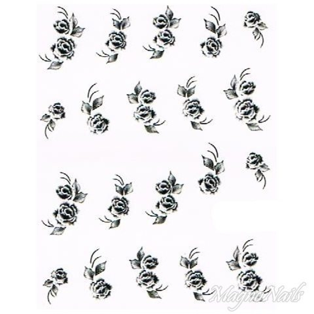 2D Nail Art One Stoke Sticker