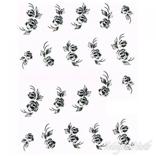 2D Nail Art One Stoke Sticker