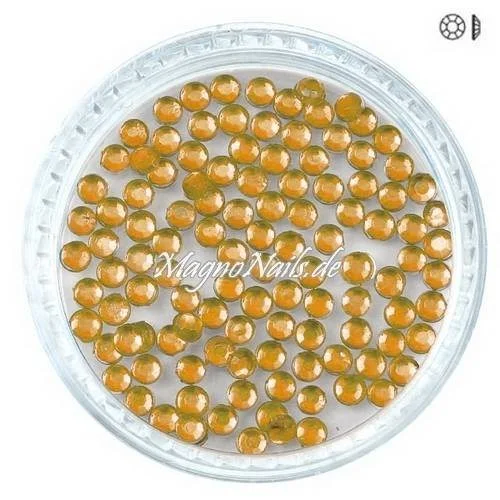 Nail Art Strasssteine - orange rund Nailart Nails Nägel Schmuck Einleger Nageldesign