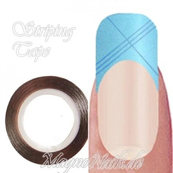 Striping Tape - Zierstreife blau metallic Nageldesign Nägel Nails Nagelstudio Einleger Nailart