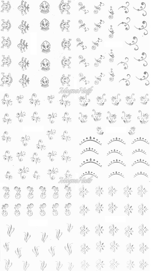 2D Nail Art Sticker
