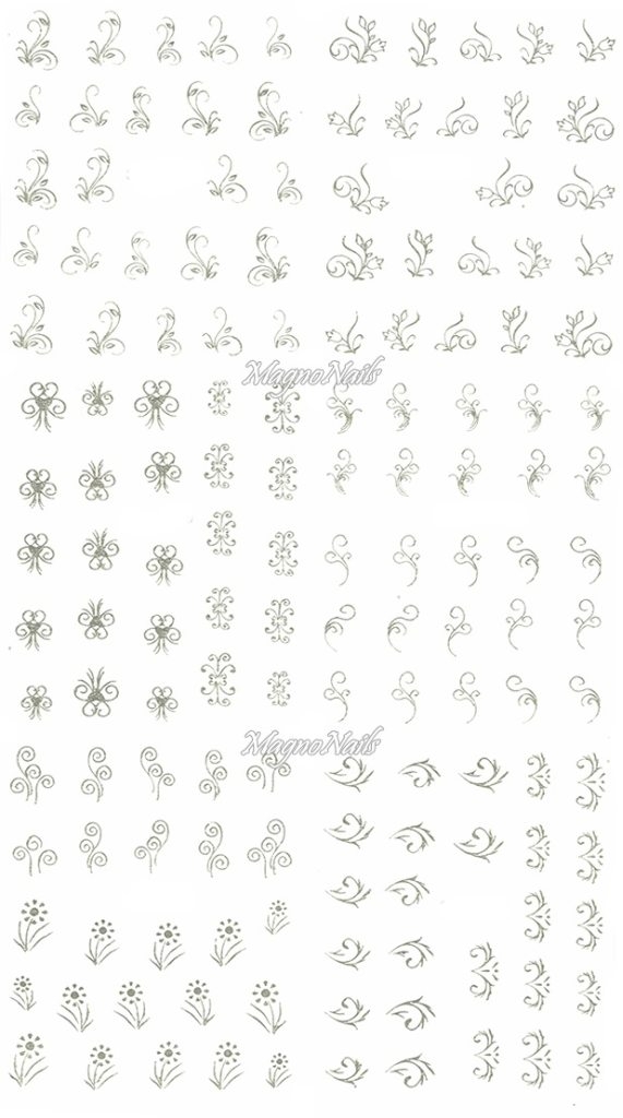 2D Nail Art Sticker