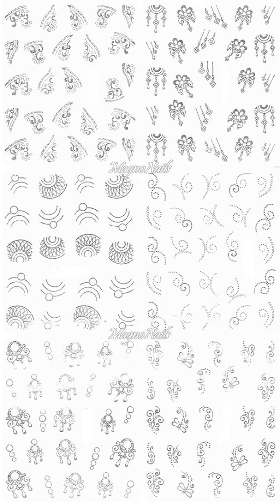 2D Nail Art Sticker