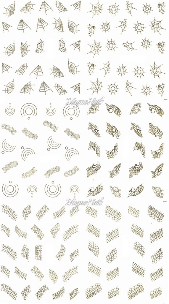 2D Nail Art Sticker