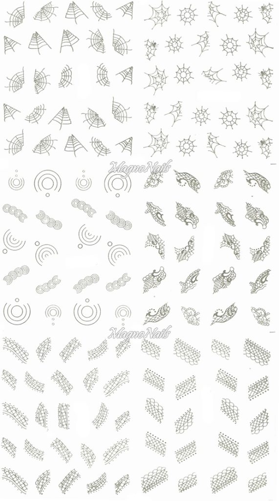 2D Nail Art Sticker