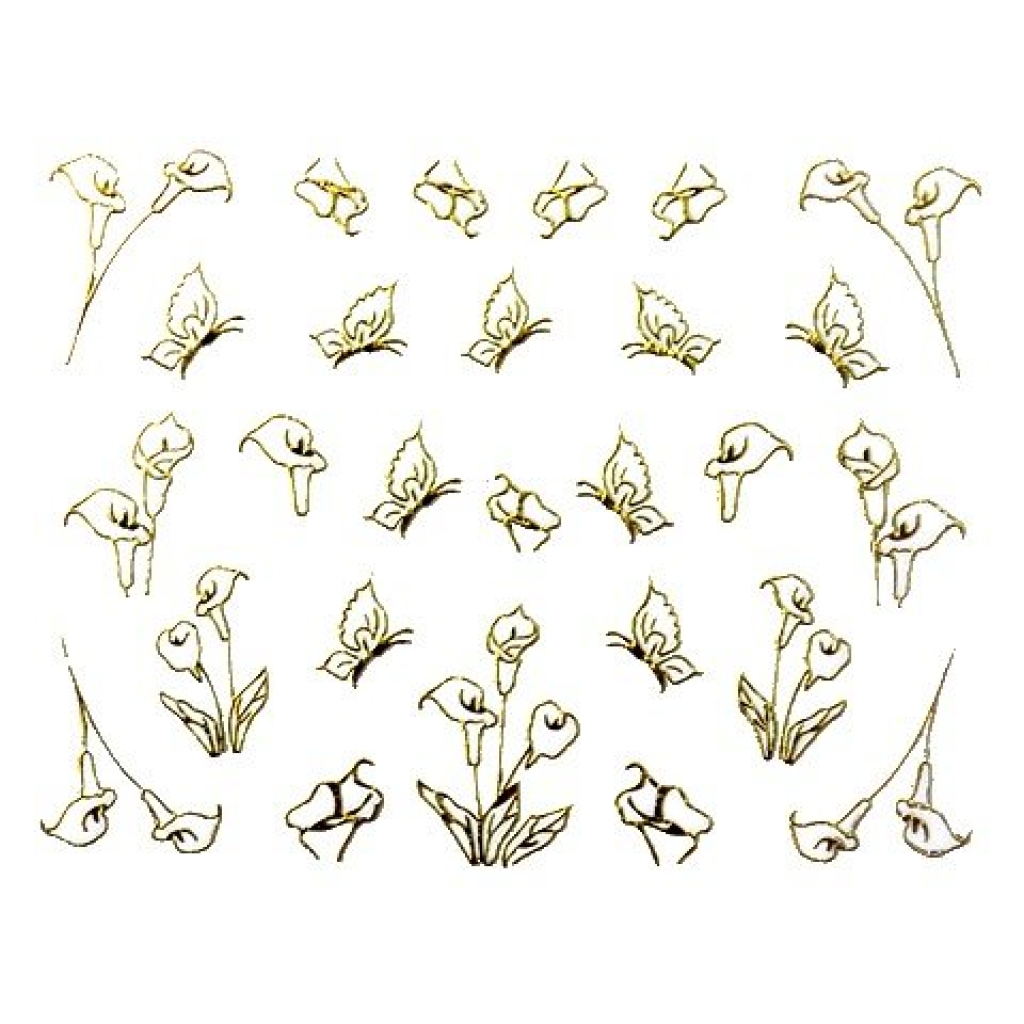 2D Nail Art Sticker