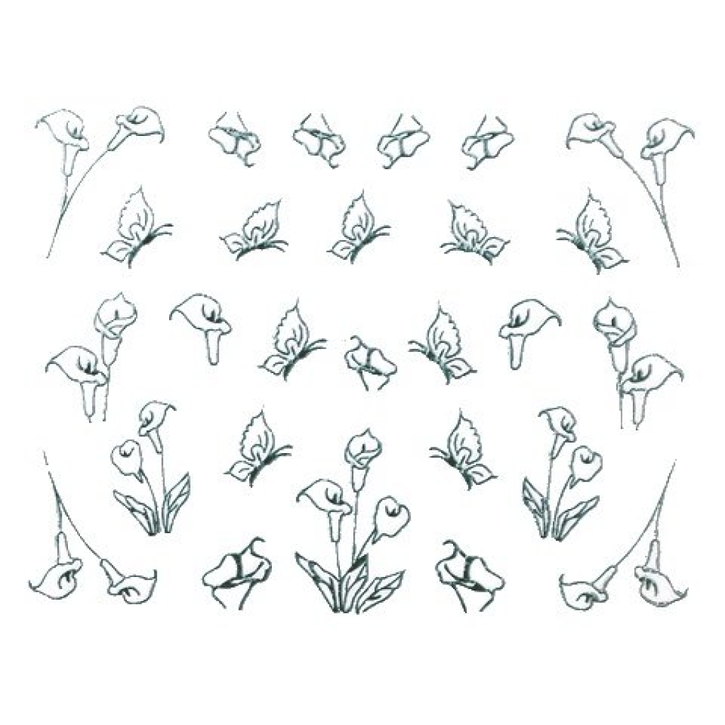 2D Nail Art Sticker