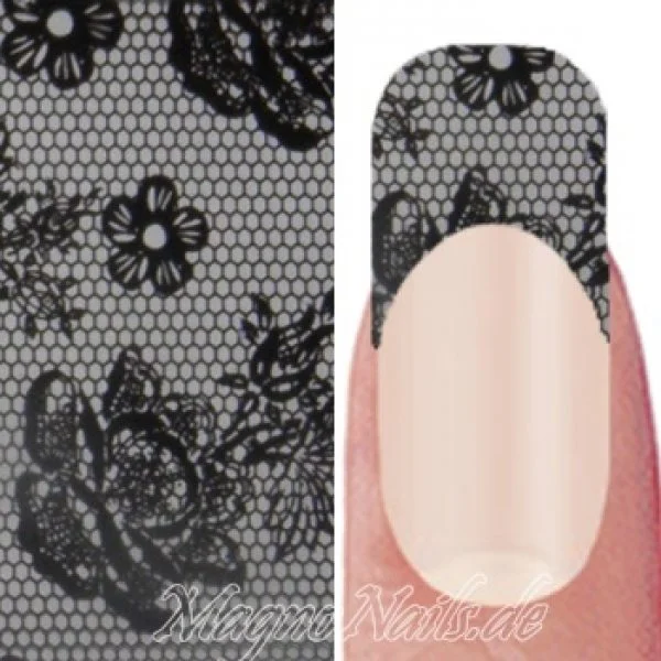 Nail Art Transfer Folie 1,5m - Nail Foil - Flowers Lace Nagelfolie Nageldesign Folie Tranferfolie Nailart