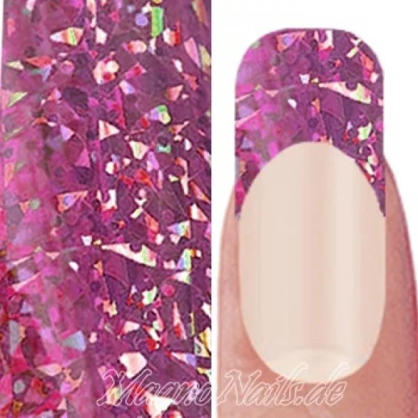 Nail Art Transfer Folie 1,5m - Nail Foil - Light Rose Mosaic Nagelfolie Nageldesign Folie Tranferfolie Nailart