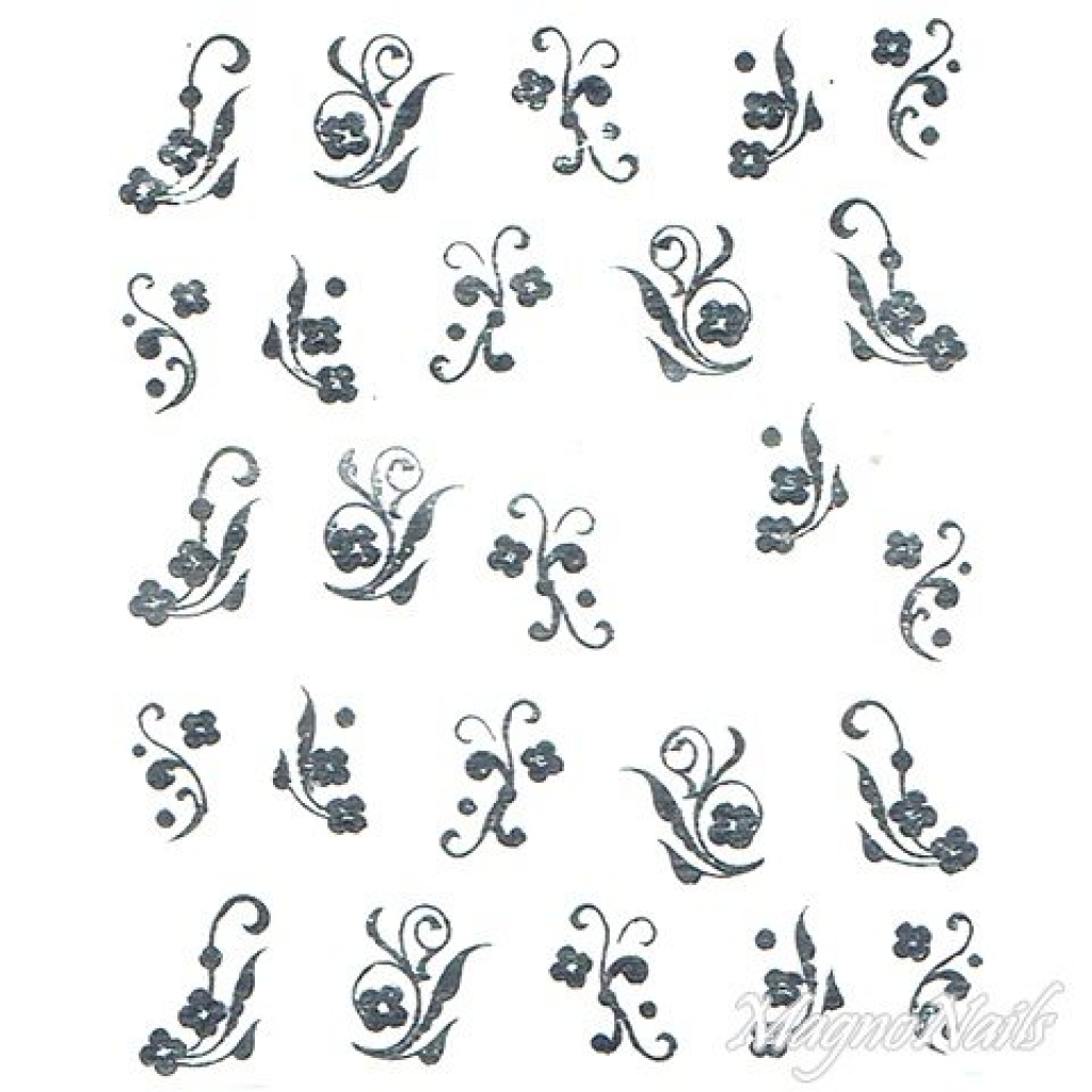 2D Nail Art One Stoke Sticker
