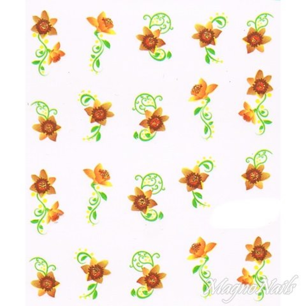 2D Nail Art One Stoke Sticker