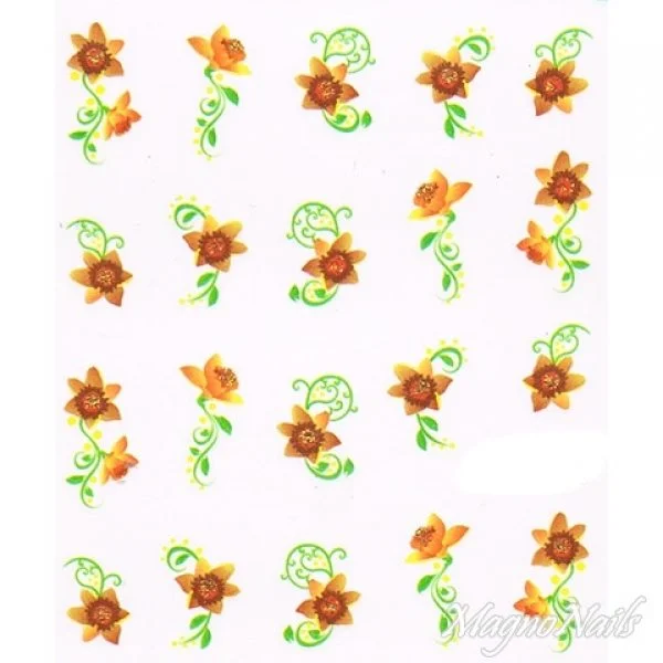 2D Nail Art One Stoke Sticker