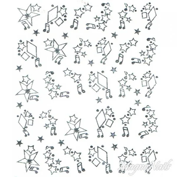 2D Nail Art One Stoke Sticker