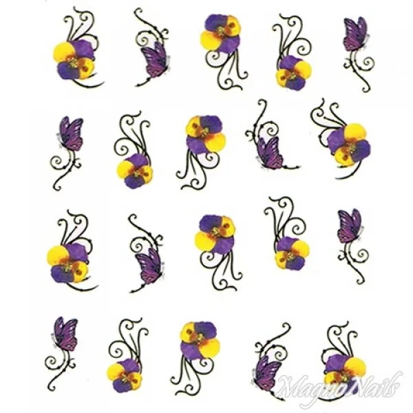 2D Nail Art One Stoke Sticker