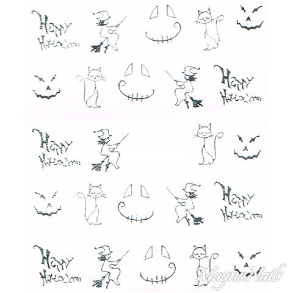 2D Nail Art One Stoke Sticker