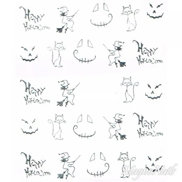 2D Nail Art One Stoke Sticker