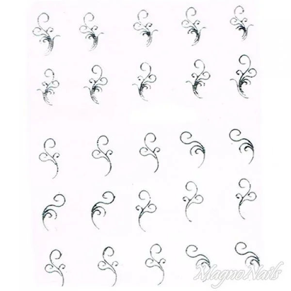 2D Nail Art One Stoke Sticker