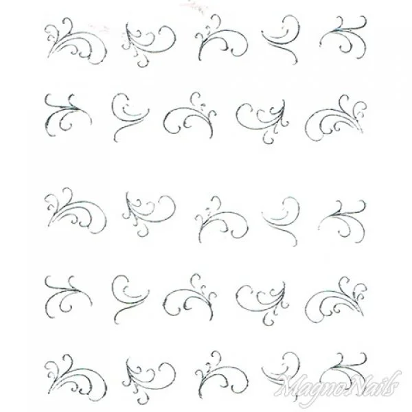 2D Nail Art One Stoke Sticker