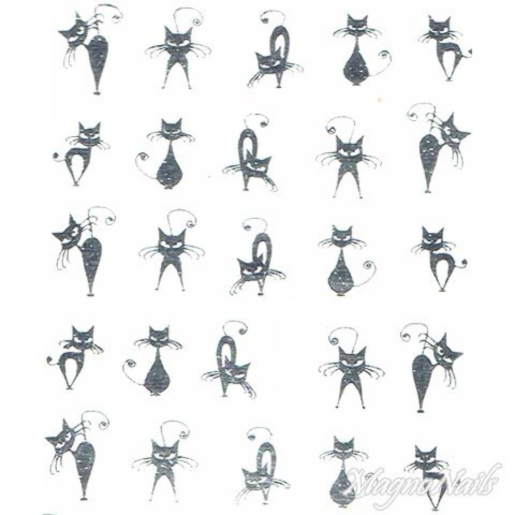 2D Nail Art One Stoke Sticker