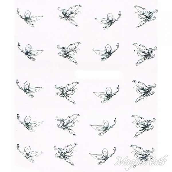 2D Nail Art One Stoke Sticker