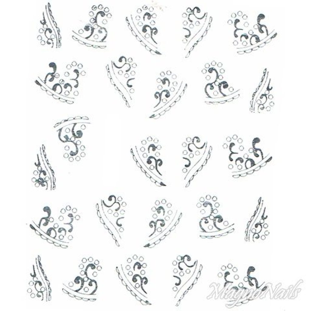 2D Nail Art One Stoke Sticker