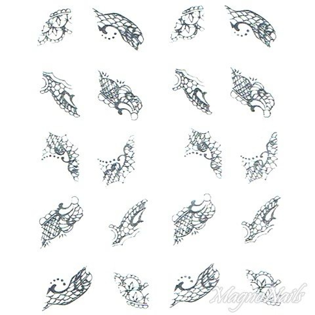 2D Nail Art One Stoke Sticker