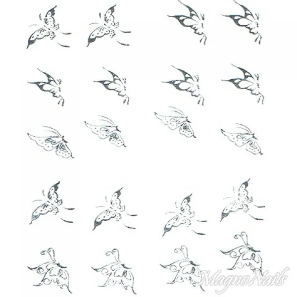 2D Nail Art One Stoke Sticker