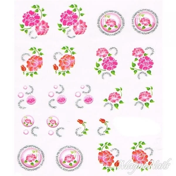 2D Nail Art One Stoke Sticker