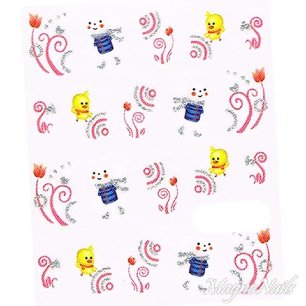 2D Nail Art One Stoke Sticker
