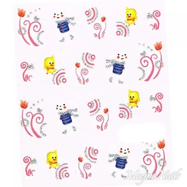 2D Nail Art One Stoke Sticker