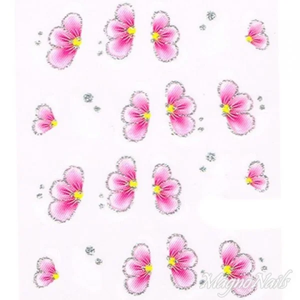 2D Nail Art One Stoke Sticker