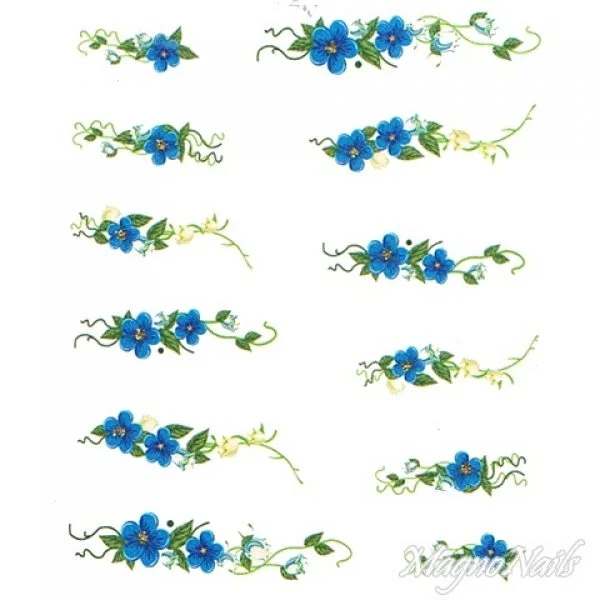 2D Nail Art One Stoke Sticker