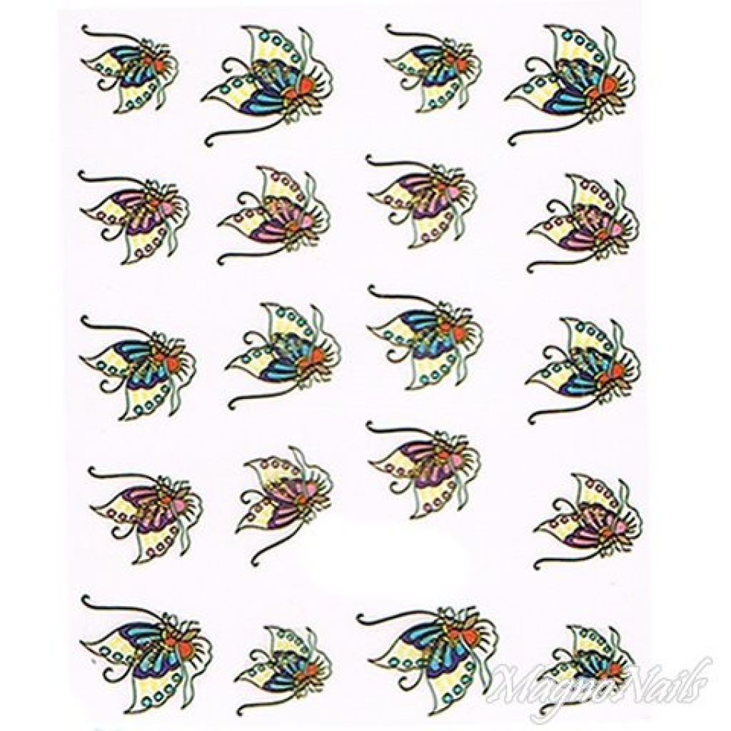 2D Nail Art One Stoke Sticker