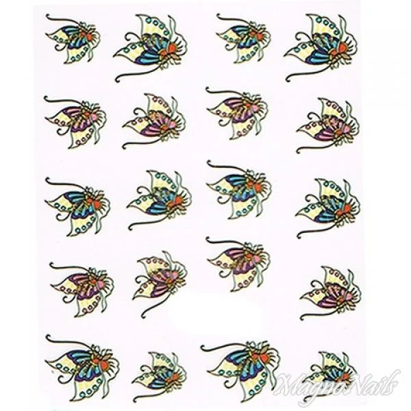 2D Nail Art One Stoke Sticker