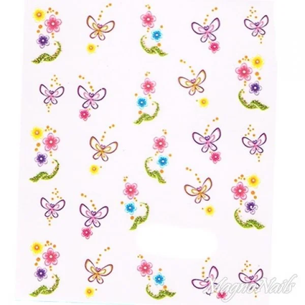 2D Nail Art One Stoke Sticker