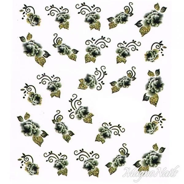 2D Nail Art One Stoke Sticker