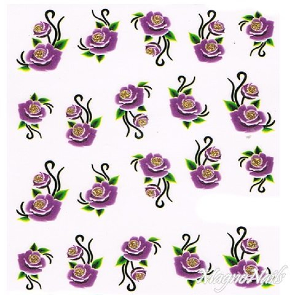 2D Nail Art One Stoke Sticker