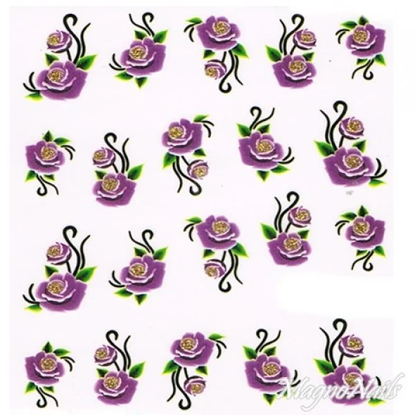 2D Nail Art One Stoke Sticker