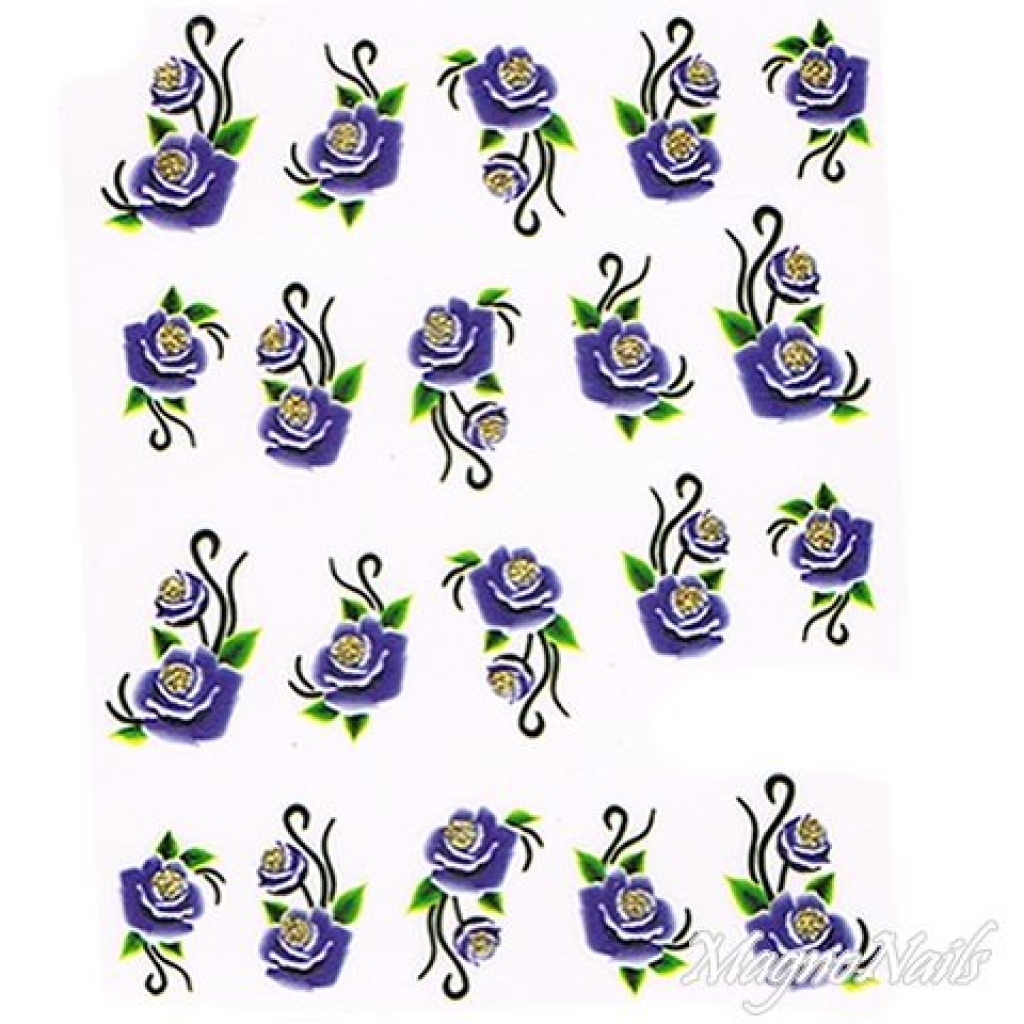 2D Nail Art One Stoke Sticker