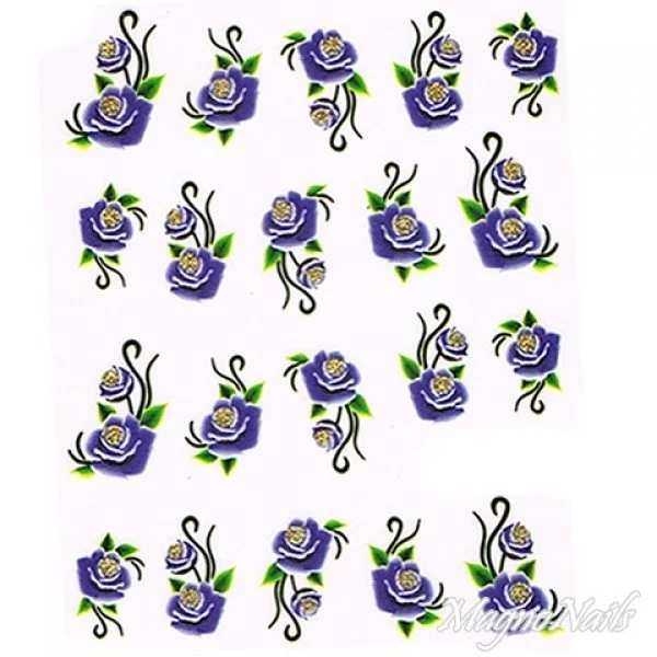 2D Nail Art One Stoke Sticker