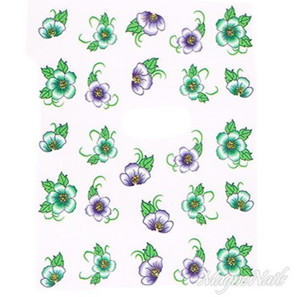 2D Nail Art One Stoke Sticker