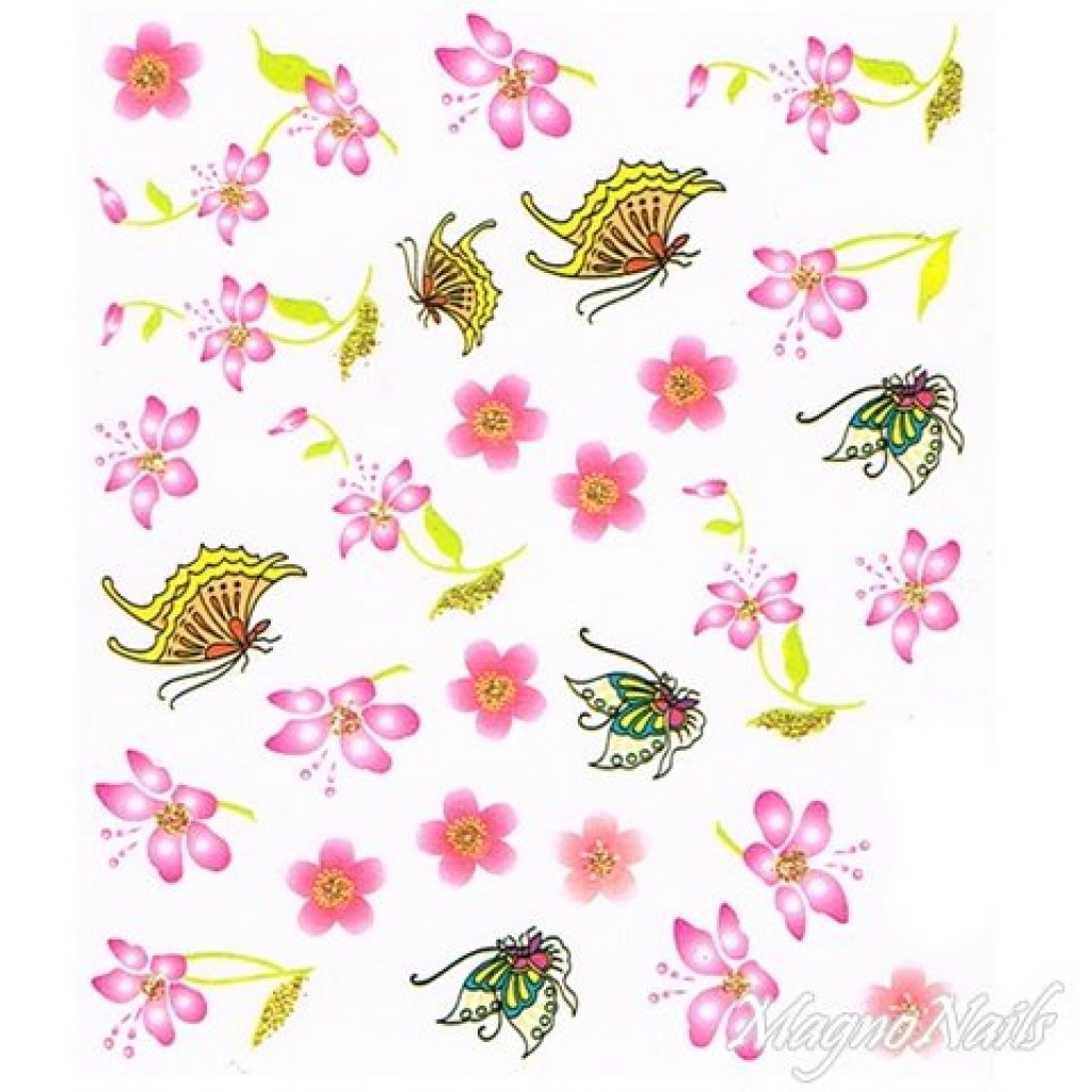 2D Nail Art One Stoke Sticker
