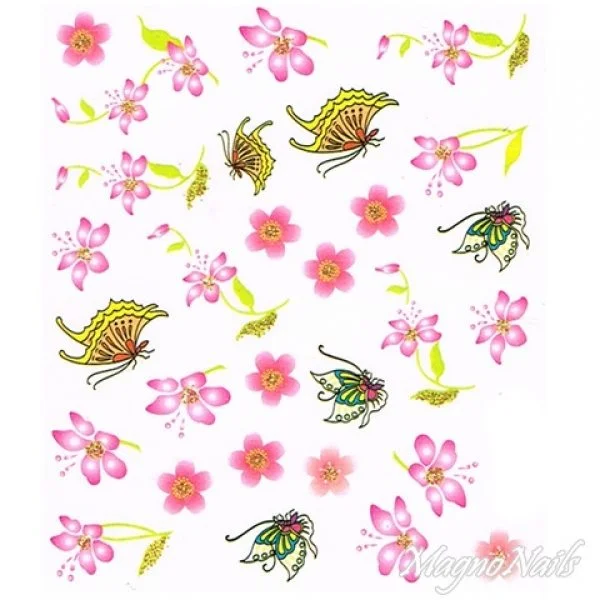 2D Nail Art One Stoke Sticker