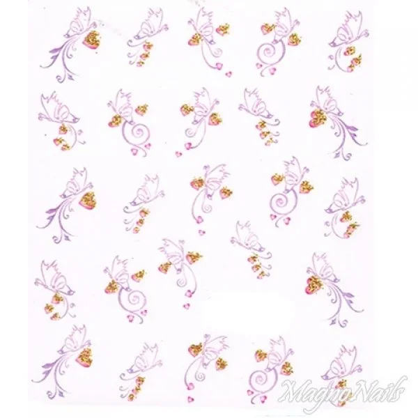 2D Nail Art One Stoke Sticker