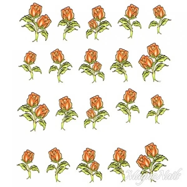 2D Nail Art One Stoke Sticker