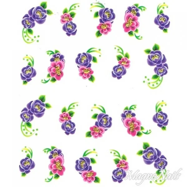 2D Nail Art One Stoke Sticker