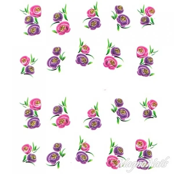 2D Nail Art One Stoke Sticker